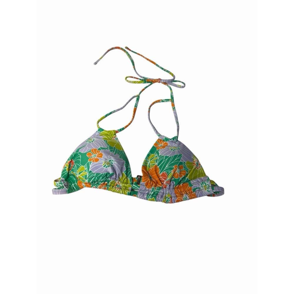 time and tru womens bikini top swim suit adjustable ties size medium 8‎ 10